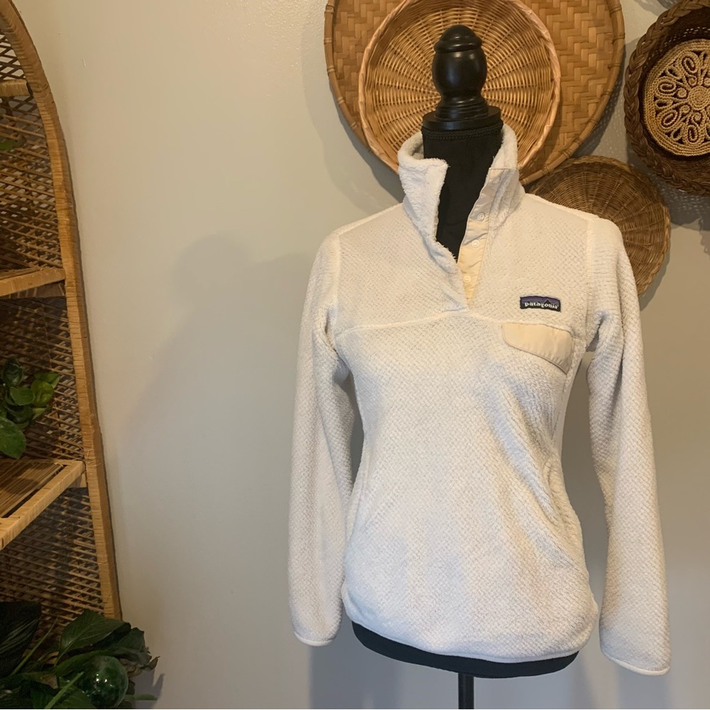 Patagonia Re-tool Snap-T pullover white/raw linen